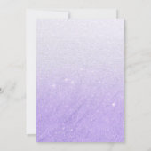 Lilac glittersjabloon coquette strik bedankt (Achterkant)