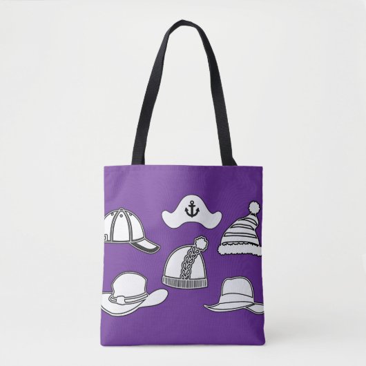 Lilac Hat Bag Fun Tote (Voorkant)