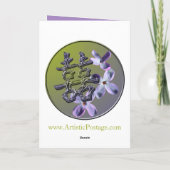 Lilac Huwelijks- En Gebeurtenisaankondigingskaart Aankondiging (Achterkant)