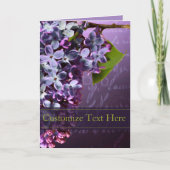 Lilac Huwelijks- En Gebeurtenisaankondigingskaart Aankondiging (Voorkant)