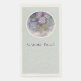 Lilac Hydrangea Garden Party Guest Towels Servet