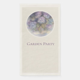 Lilac Hydrangea Garden Party Guest Towels Servet