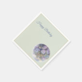 Lilac Hydrangea Verjaardag Cocktail Servetten (Hoek)