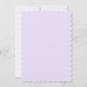 Lilac Infusion Bloemen Bruiloftsinvatie Kaart (Achterkant)