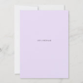 Lilac Infusion Save the Date Wedding Invitation Kaart (Achterkant)