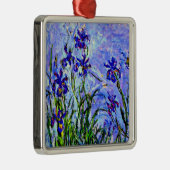 Lilac Irises by Claude Monet, Metalen Ornament (Rechts)
