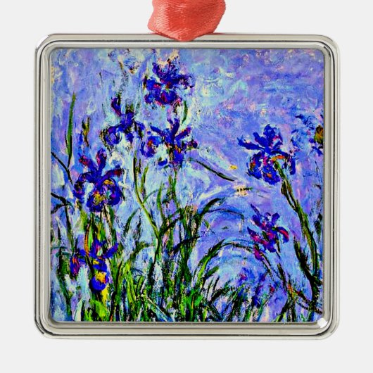 Lilac Irises by Claude Monet, Metalen Ornament (Voorkant)