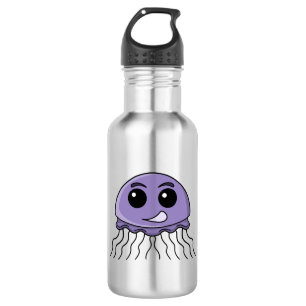 Lilac Jellyfriend Cartoon Waterfles