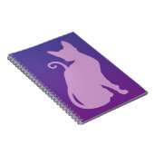 Lilac Kat op Paars Notitieboek (Rechterzijde)