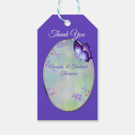 Lilac Lavendel Bloem Bruiloft Cadeaulabel