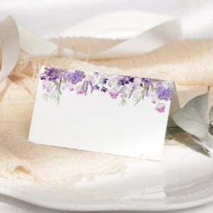 Lilac lavendel huwelijks plaatskaarten kaart