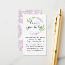 Lilac Lavendel Kant Baby Shower Boeken Voor Baby