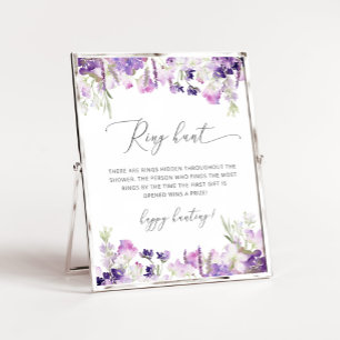Lilac lavendel ring zoek bruidsjurk spel poster