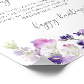 Lilac lavendel ring zoek bruidsshowerspel poster (Hoek)