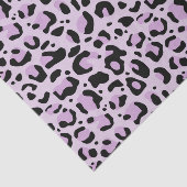 Lilac Lavender Black Leopard Print Decoupage Tissuepapier (Detail)