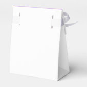 Lilac Lavender Signature Script Elegante Trouw Bedankdoosjes (Achterkant)
