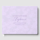 Lilac Letters to the Bride Keepsake Notebook Gastenboek (Voorkant)