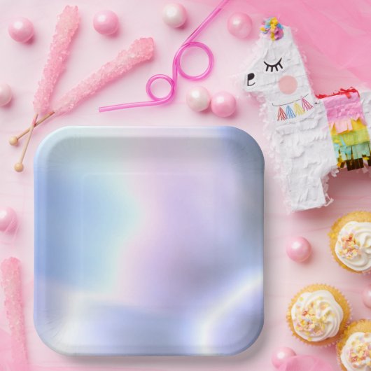 Lilac Licht Papierplaat Papieren Bordje (Feest)