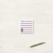 Lilac | Lined | Potted Succulent - Post-it® Notes (Op bureau)