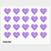Lilac Lupines bruiloft dank u Hart Sticker (Vel)