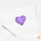 Lilac Lupines bruiloft dank u Hart Sticker (Envelop)