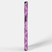 Lilac Marokkaans Traliewerk Monogram iPhone Hoesje (Rechterkant)