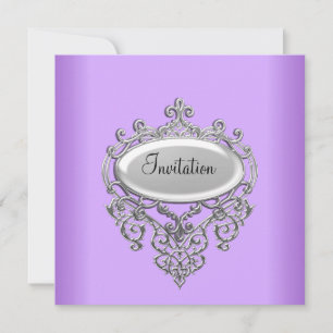 Lilac Mauve Uitnodiging elke gelegenheid