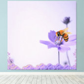 Lilac Minimalist Canvas Afdruk (Insitu (Houten vloer))