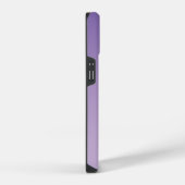 Lilac Minimalistische Monogram Naam iPhone Hoesje (Rechterkant)