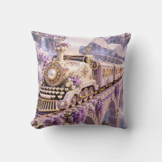 Lilac Pearl Typemachine Fantasie Trein Kussen