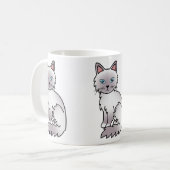 Lilac Point Birmaanse / Ragdoll kat Koffiemok (Voorkant links)