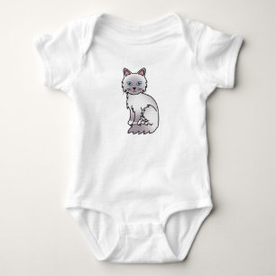 Lilac Point Birmaanse / Ragdoll kat Romper