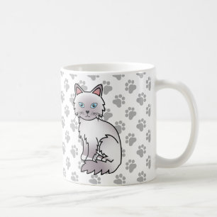 Lilac Point Birman / Ragdoll Mooie Kat & Pootjes Koffiemok