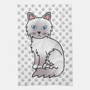 Lilac Point Birman / Ragdoll Mooie Kat & Pootjes Theedoek