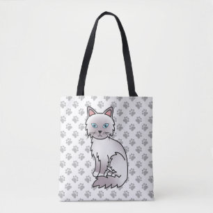 Lilac Point Birman / Ragdoll Mooie Kat & Pootjes Tote Bag