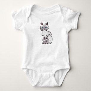 Lilac Point Tabby Birmaanse / Ragdoll kat Romper