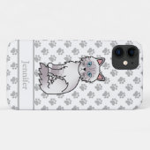 Lilac Point Tabby Birman / Ragdoll Kat & Naam Case-Mate iPhone Case (Achterkant (horizontaal))