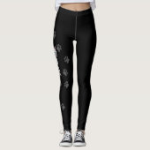 Lilac Point Tabby Birman/Ragdoll Kat & Pootafdrukk Leggings (Voorkant)