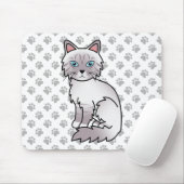 Lilac Point Tabby Birman / Ragdoll Mooie Kat & Poo Muismat (Met muis)