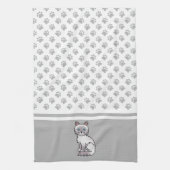 Lilac Point Tabby Birman / Ragdoll Mooie Kat & Poo Theedoek (Verticaal)