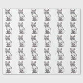 Lilac Point Tabby Birman/Ragdoll Mooie Kattenpatro Cadeaupapier (Vlak)