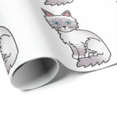 Lilac Point Tabby Birman/Ragdoll Mooie Kattenpatro Cadeaupapier (Rol Hoek)