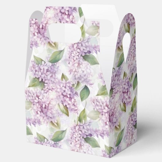 Lilac Print Feestelijke Behandeldoos Bedankdoosjes (Geopend)
