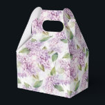 Lilac Print Feestelijke Behandeldoos Bedankdoosjes<br><div class="desc">De feestelijke cadeaverdoos is afgebeeld met een bloemige lilacprint. 
Pas dit item aan of koop het zoals het is.
Tip: Voeg gewoon je lekkere snoepjes toe en een feestelijk lint.



Gelicentieerd beeld</div>