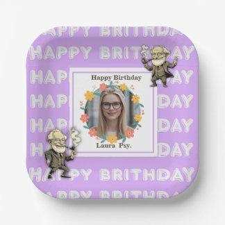 Lilac Psychology Birthday Photo Frame Freud Images Papieren Bordje