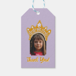 Lilac Purple Princess Crown Floral Photo Birthday Cadeaulabel