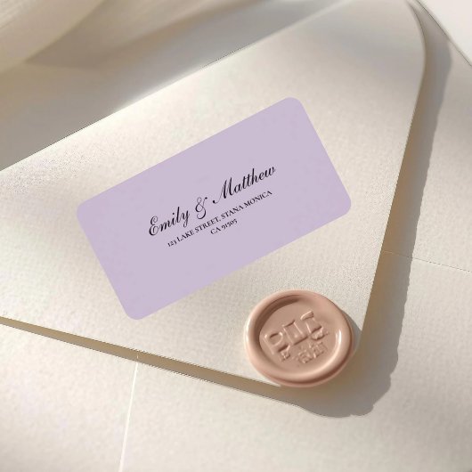 Lilac Retouradreslabel Etiket