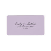 Lilac Retouradreslabel Etiket (Voorkant)