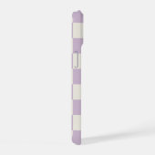 Lilac Retro Dambord iPhone 15 Case (Rechterkant)