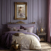 Lilac Reverie Ballerina, Floral & Damask Tile Set Inpakpapier Vel